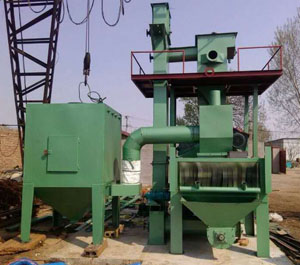 東營拋丸機通過式清理鋼構件使用安裝現(xiàn)場