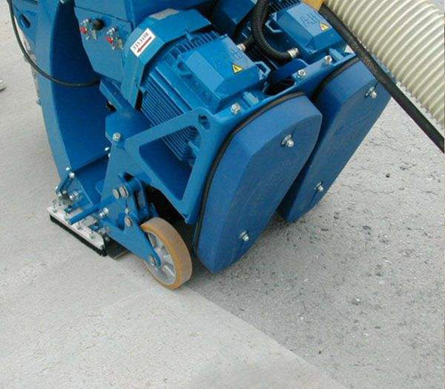 混凝土、水泥、瀝青路面拋丸機施工圖